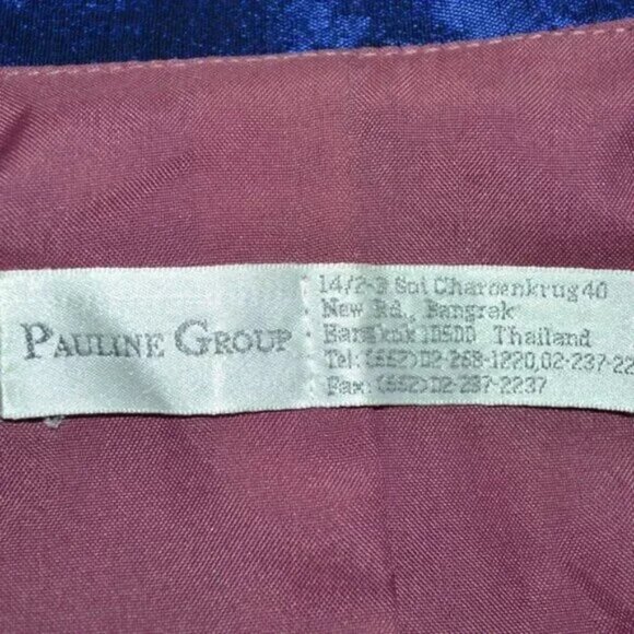 Lilac Purple Mauve Blue Crystal Changeant Shot Iridescent Silk Blazer Jacket 14 - Picture 7 of 9